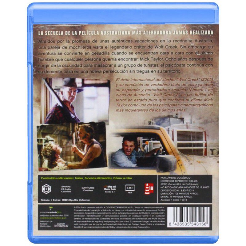 WOLF CREEK 2 (BLU-RAY) image number null