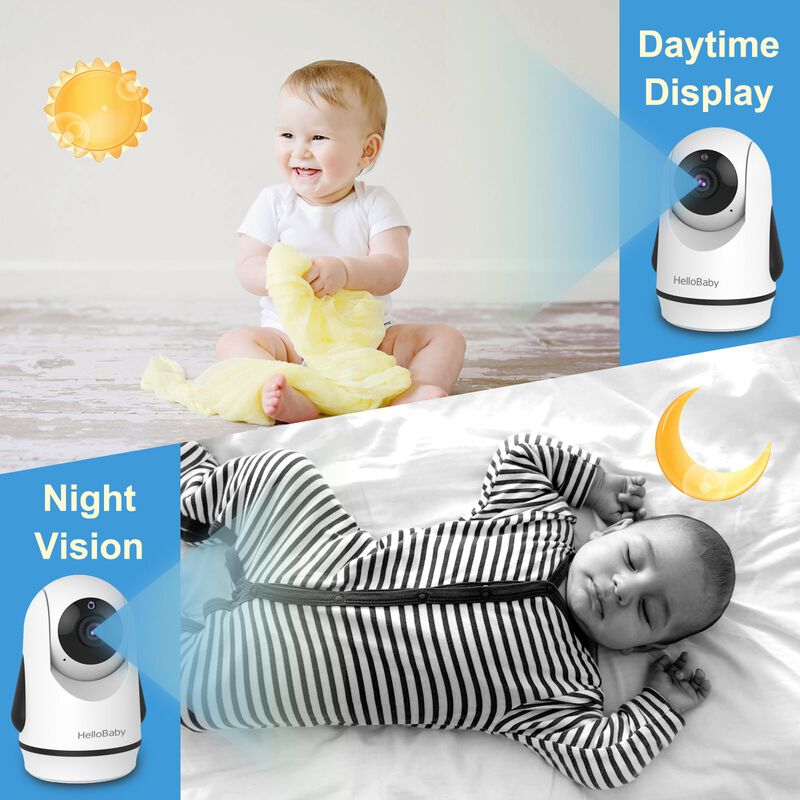 Monitor De V&iacute;deo Para Beb&eacute;s Hellobaby Con 2 C&aacute;m... image number null