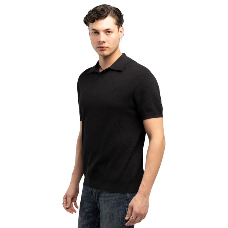 Atlo Playera Tipo Polo Black Para Hombre image number null