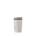Vaso De Caf&eacute; Owala Smoothsip Slider, Aislante, 360 Ml, Color Marr&oacute;n Y Blanco