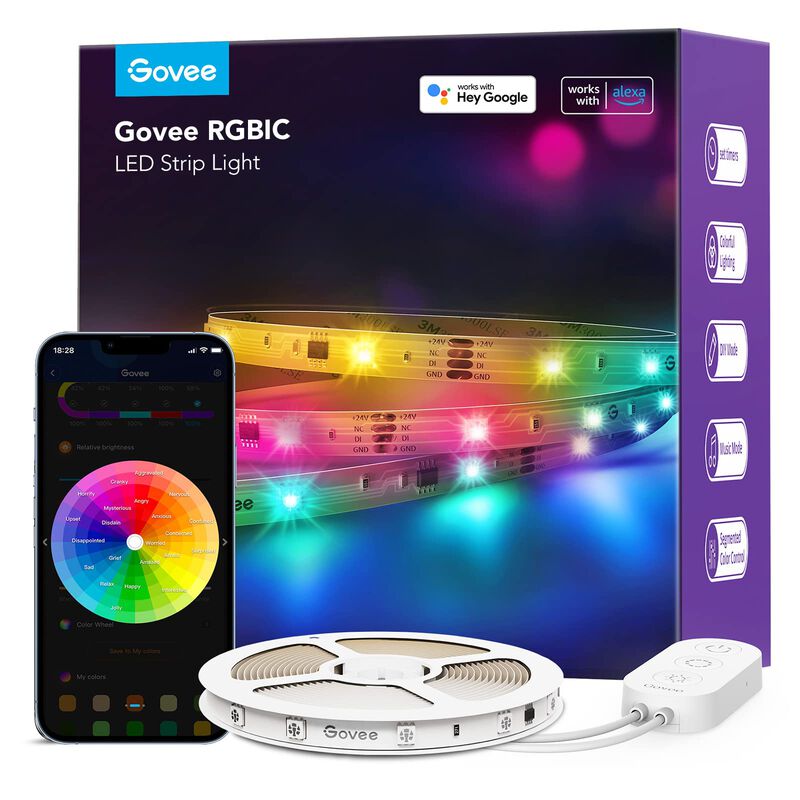 Tira De Luces Led Govee Rgbic De 10 M Con Alexa... image number null