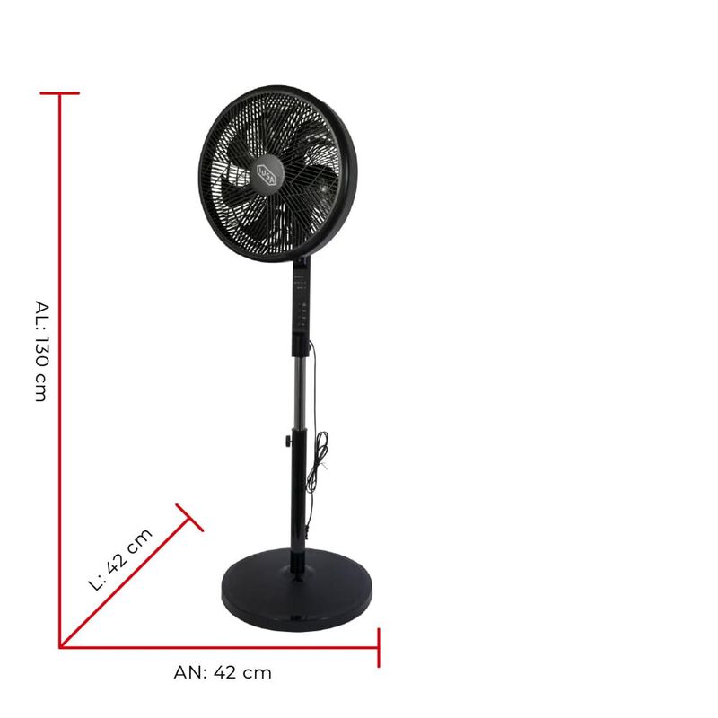 Ventilador De Pedestal 16", Digital, Con Contro... image number null