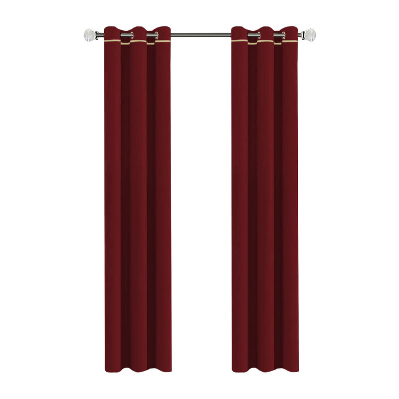 Cortinas Black Out Lisa Tinto Con Argollas image number null