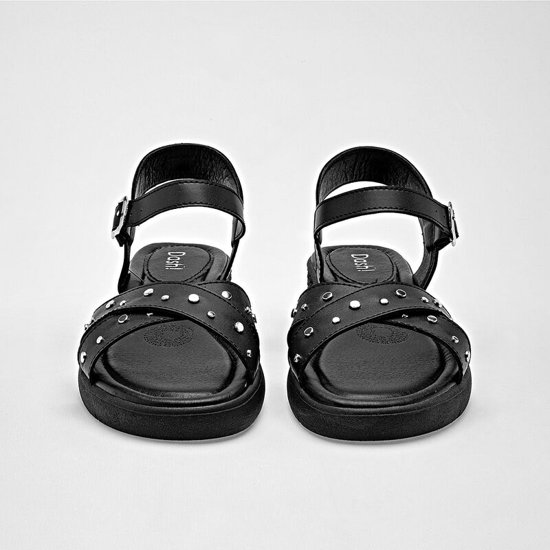 Dash sandalia piso para mujer negro cod 140892-... image number null