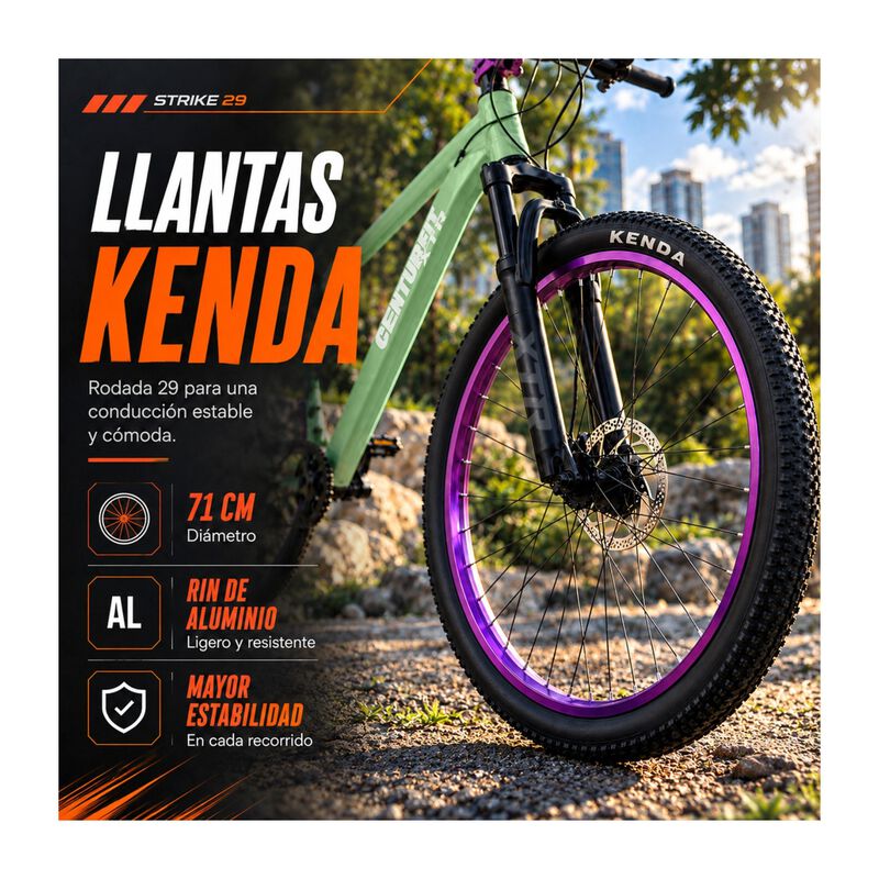 Centurfit Bicicleta Monta&ntilde;a Rodada 29 Freno Dis... image number null