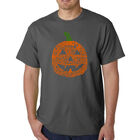 Camiseta Word Art Para Hombre - Calabaza - Gris