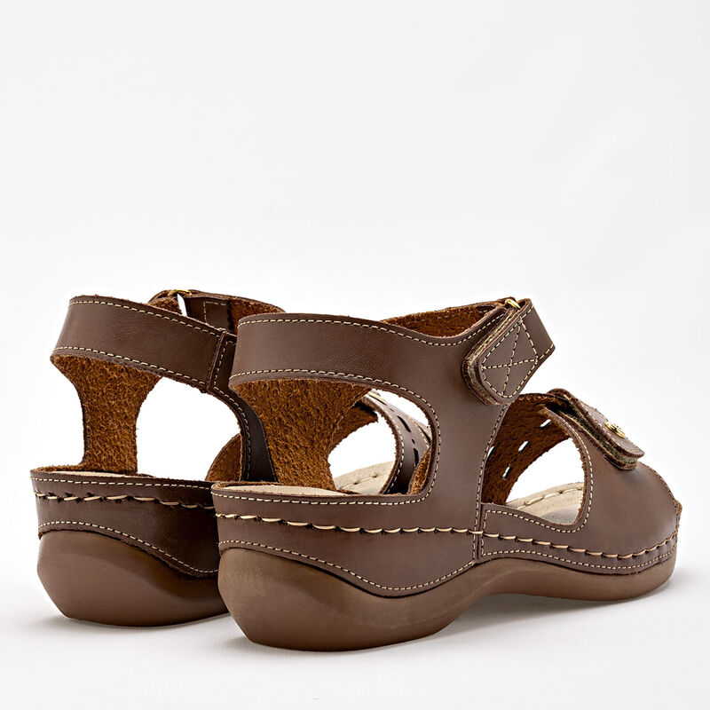 Mora Confort Sandalia para mujer caf&eacute; image number null