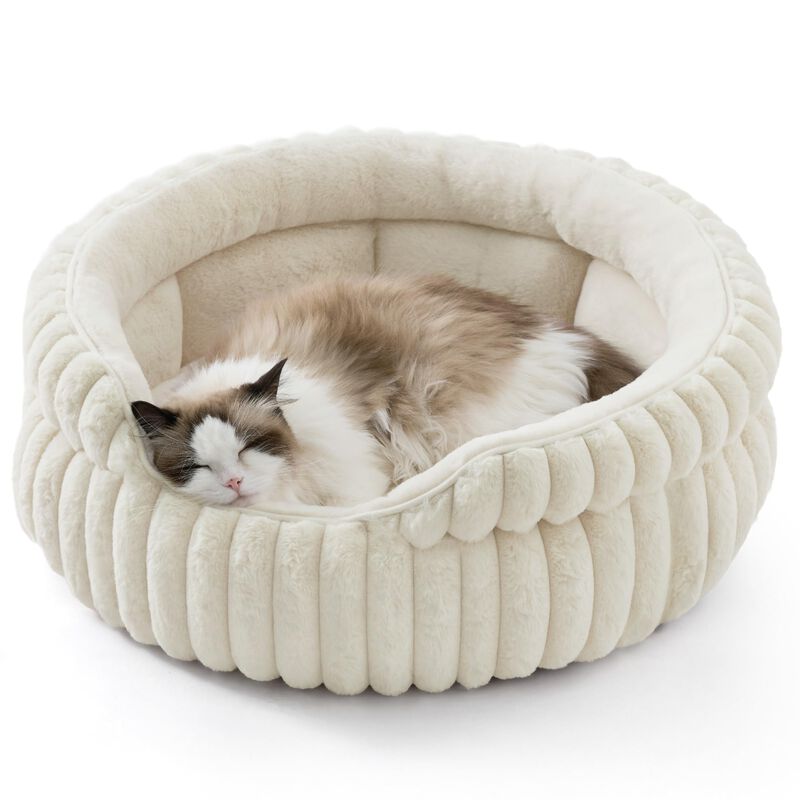 Cama Para Gatos Bedsure Comfyfleece&trade; Redonda De... image number null