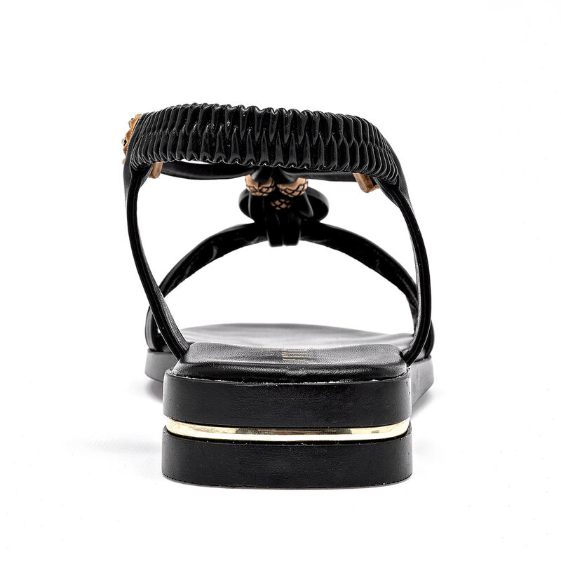 Ivi Love sandalia piso para mujer negro cod 140... image number null