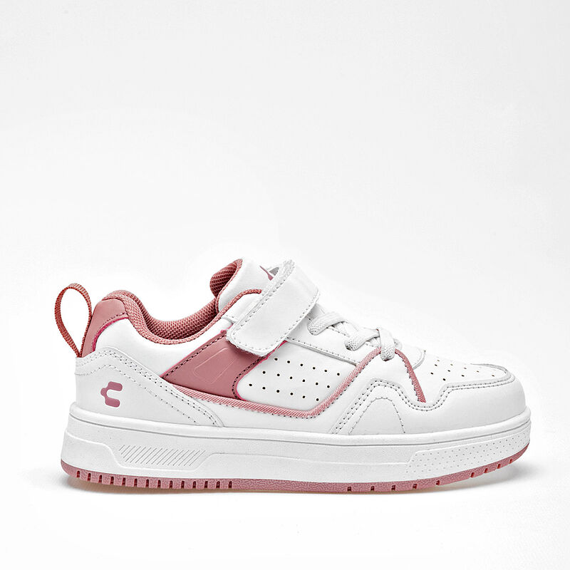 Charly Tenis Para Preescolar Ni&ntilde;a Blanco Rosa C... image number null