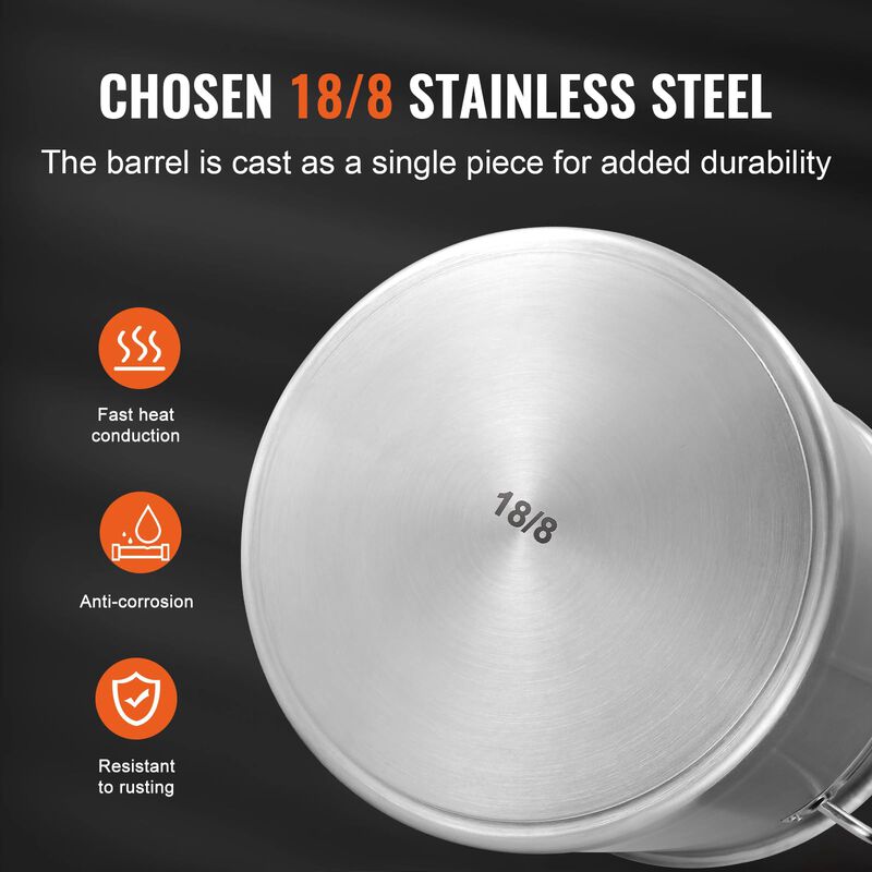 Olla Stockpot Vevor 18/8 De Acero Inoxidable 42... image number null