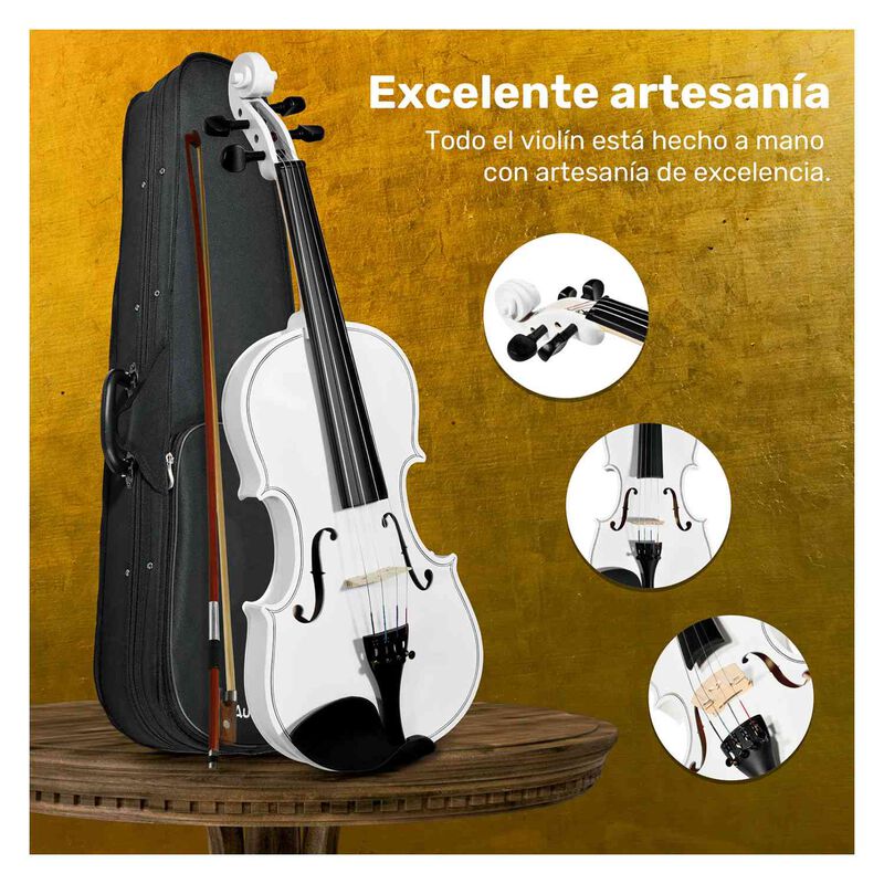 Violín Acústico 4/4 Semiprofesional Color Blan... image number null