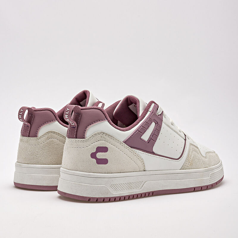 Charly Tenis urbano para mujer blanco rosa, imp... image number null