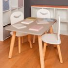 Mesa Rectangular Amplia de Madera para Ni&ntilde;os Y Ni&ntilde;as-Rosa