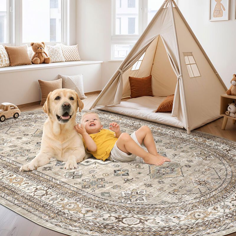 Alfombra De &Aacute;rea Cotiled 244 &times; 305 cm Beige Lav... image number null