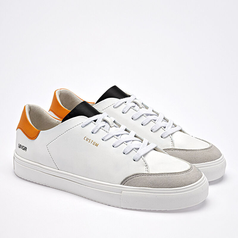 Negro Total tenis para hombre blanco gris naran... image number null