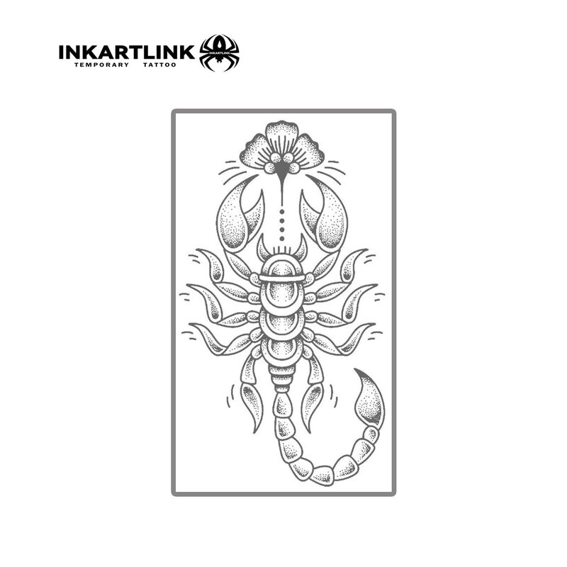 Tatuaje Temporal Inkartlink Escorpi&oacute;n 2 Imperme... image number null