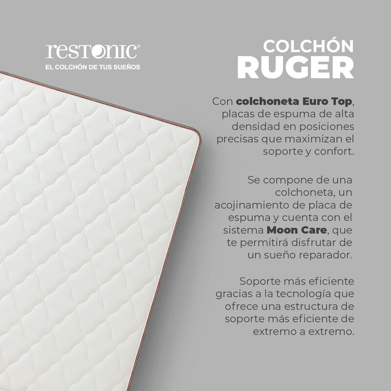 Colchón King Size Restonic Ruger Tecnología Moo... image number null