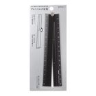 Regla Midori De Aluminio Negra Plegable &ndash; 30 cm