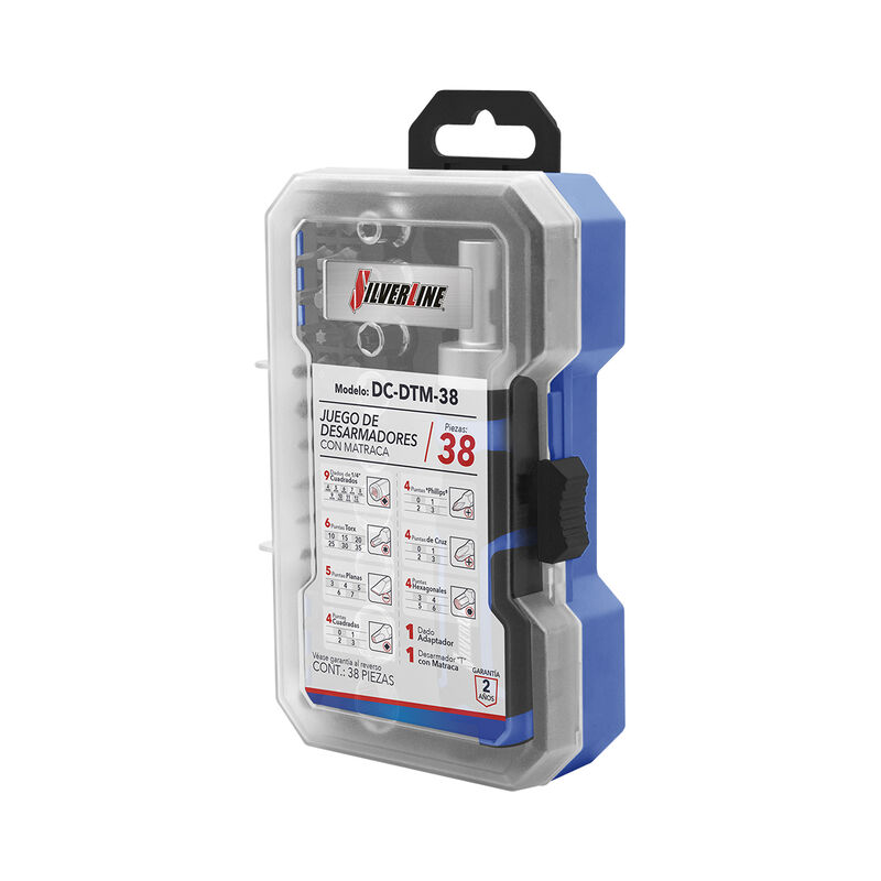 Juego de Desarmador con Matraca Silverline de 3... image number null