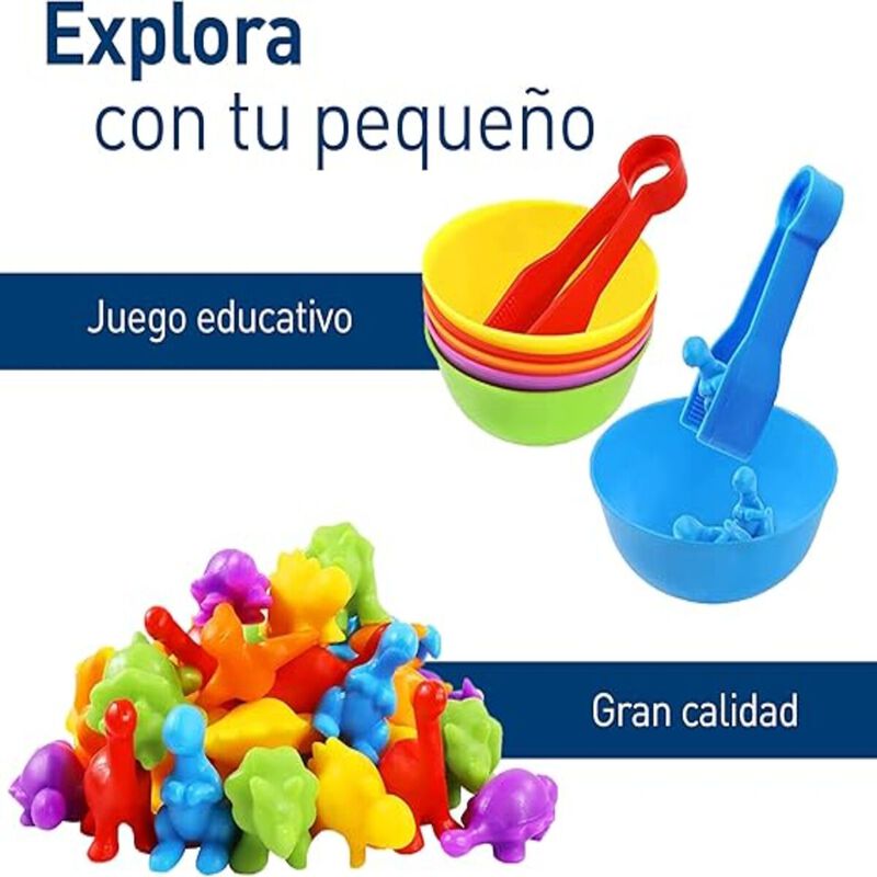 Juguete de Clasificaci&oacute;n de Dinosaurios 56 pzs ... image number null