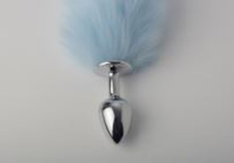 COLITA DE ZORRO ANAL AZUL BUTT image number null