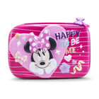 Estuche Escolar R&iacute;gido Minnie Mouse Rosa con Corazones, Organizador para L&aacute;pices, Plumas y Colores, Cierre Resistente, Dise&ntilde;o Compacto y Pr&aacute;ctico