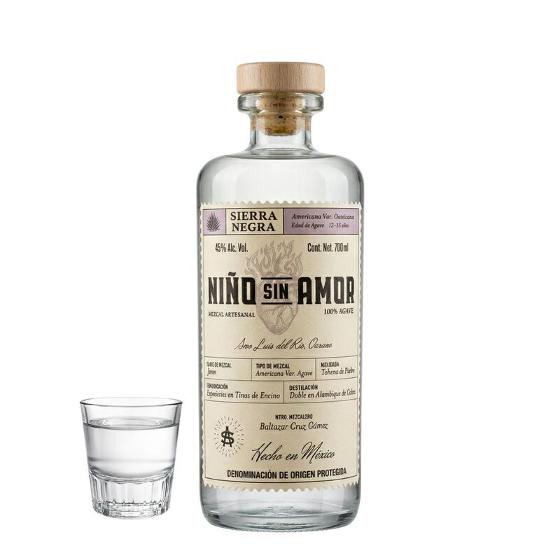 Mezcal Artesanal Destilado Ni&ntilde;o Sin Amor Sierra... image number null