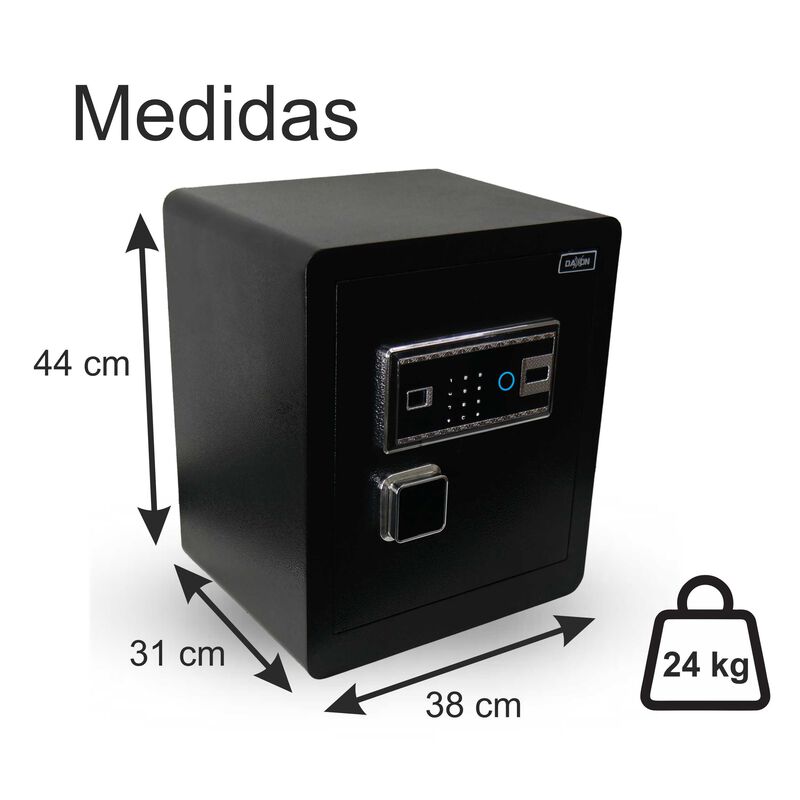Caja Fuerte Dxf45 24 Kg Daxxon 4 Pernos Huella ... image number null