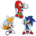 Paquete De Globos De Aluminio Toyland&reg; Sonic & Friends De 74 Cm, 84 Cm Y 66 Cm