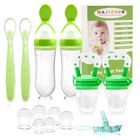 Set De 6 Alimentadores De Fruta Y Cucharas Con Chupete Wajiayon