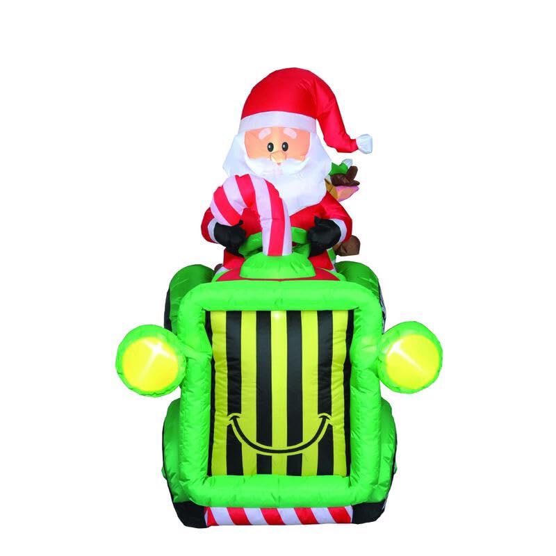 Pap&aacute; Noel Inflable Con Tractor Ace Trding-four ... image number null
