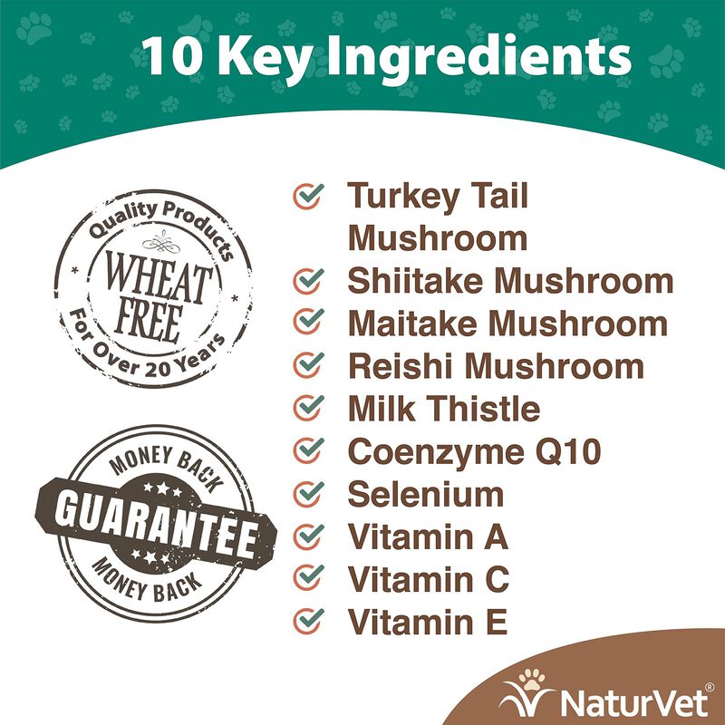 Suplemento Para Perros Naturvet Mushroom Max Im... image number null