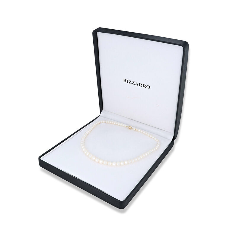 Collar De Perlas Blancas Oro 14k 42 cm | Bizzar... image number null