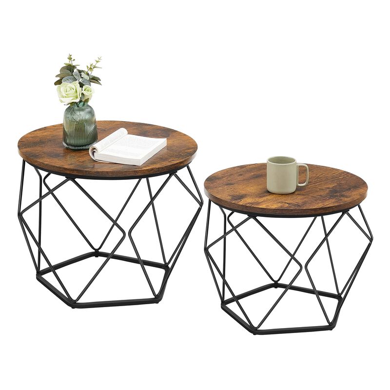 Juego De Mesa De Caf&eacute; Vasagle Small Round Con M... image number null