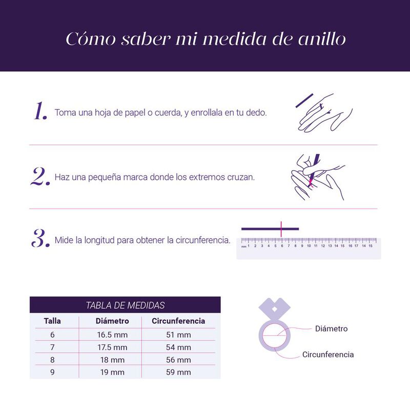 Anillo de Compromiso LuckyLy Aura Ba&ntilde;o de Oro R... image number null