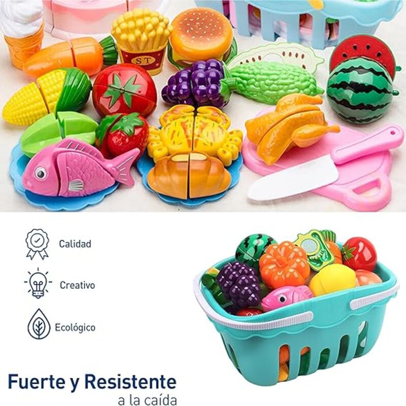 Set de Juguetes para Cortar Frutas y Verduras B... image number null
