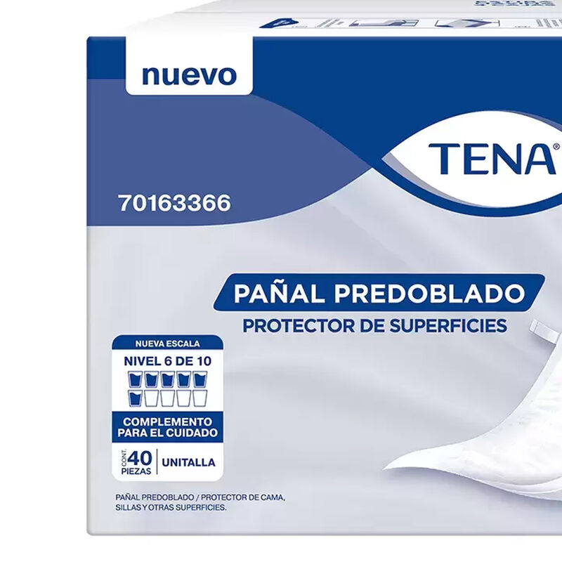 Pa&ntilde;al Predoblado Tena Protector De Cama 40pz image number null