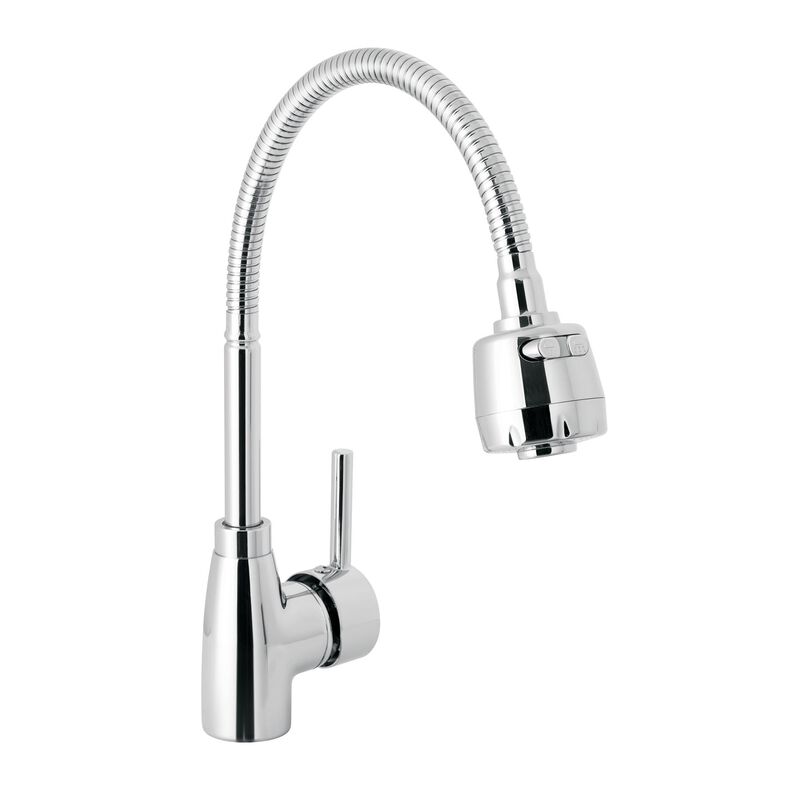 Monomando para Fregadero con Cuello Flexible Cr... image number null