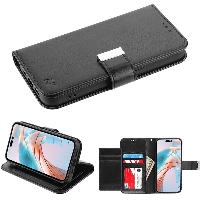 Funda Mybat Cartera Para Iphone 15 Plus - Negra... image number null