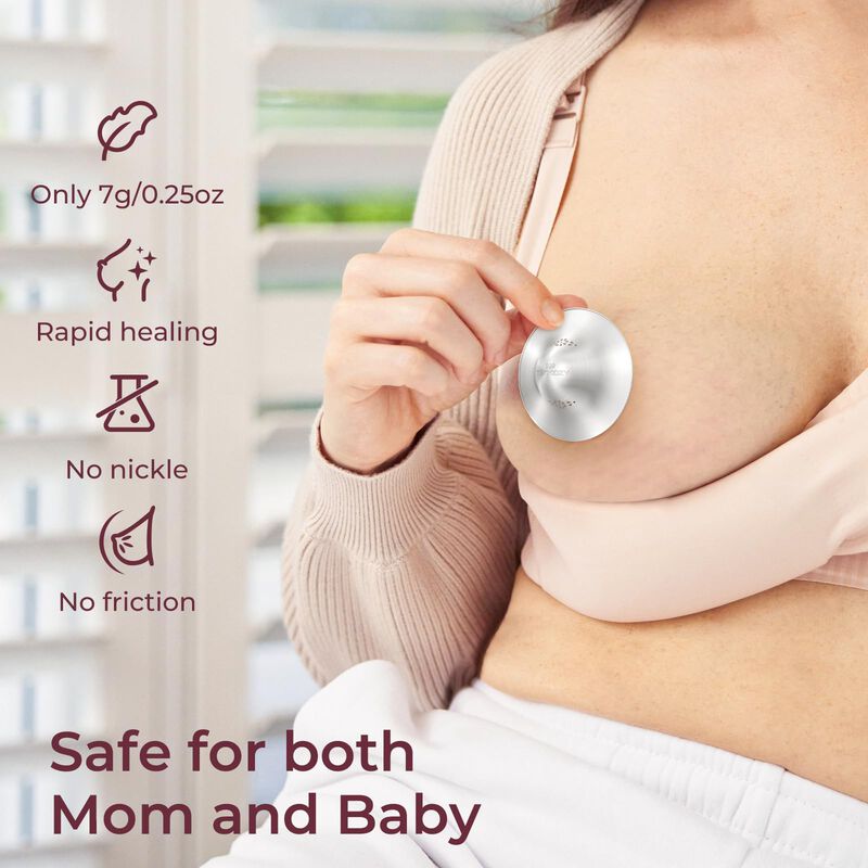Protector De Pezones Momcozy Plata 999 Perforad... image number null