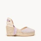 Alpargata de Cu&ntilde;a Media Plataforma Romero Lila