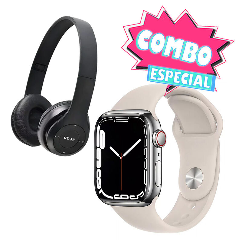 Combo Apple Watch Serie 7 41mm Plata (Reacondic... image number null