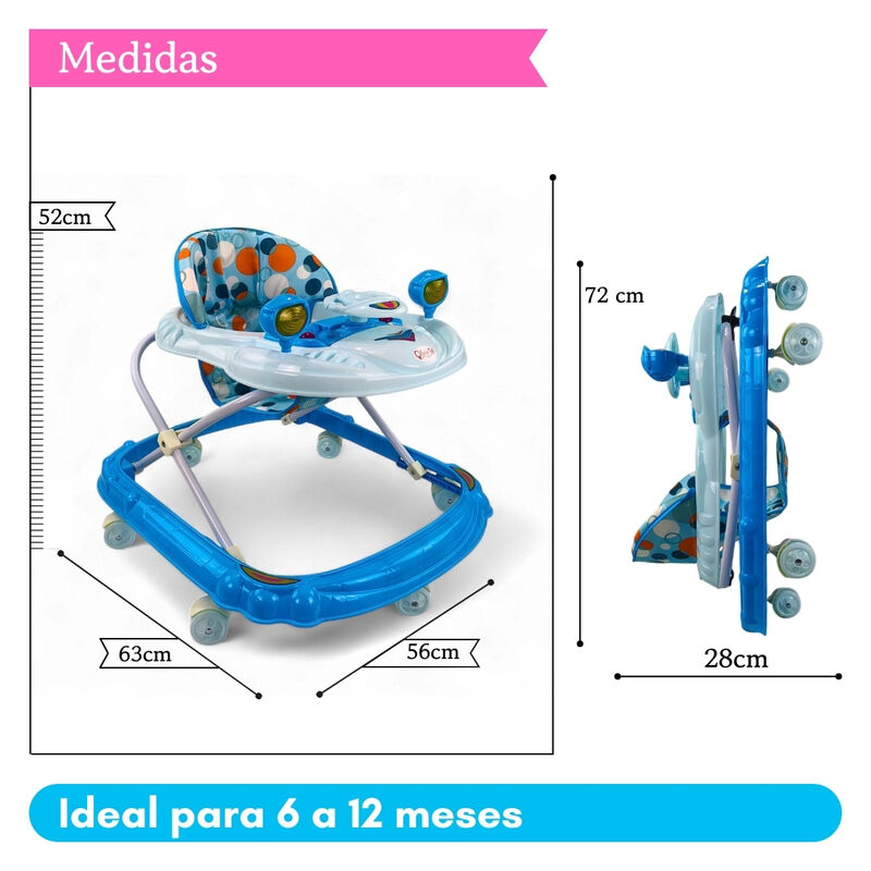 Andadera Plegable Carrito C/ Altura Ajustable M... image number null