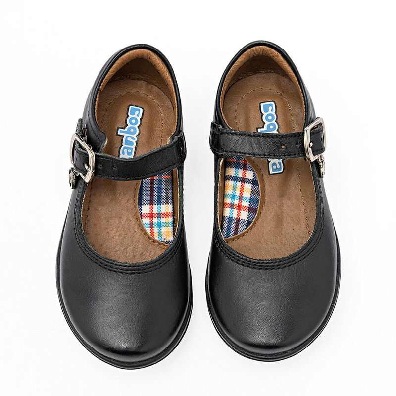 Coqueta Zapato Escolar De Piel Para Ni&ntilde;a Negro ... image number null