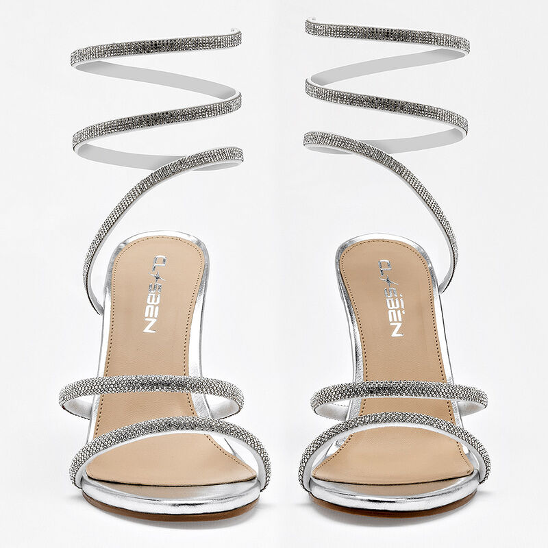 Clasben zapatilla abierta para mujer plata cod ... image number null
