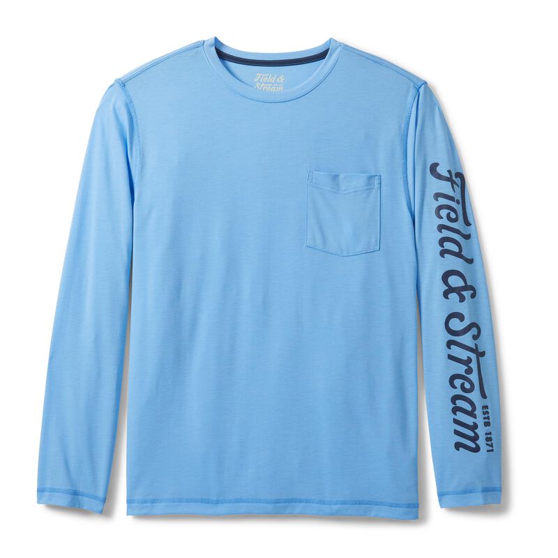 Camiseta Field & Stream Roll Cast XXL Azul Clar... image number null