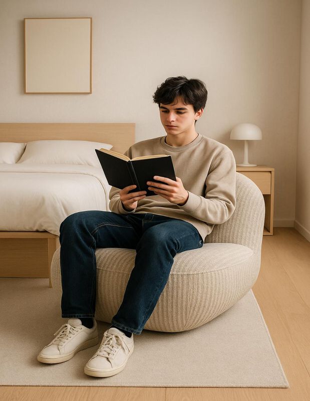 Sill&oacute;n Giratorio 360 Inzane Beige, para Rec&aacute;mar... image number null