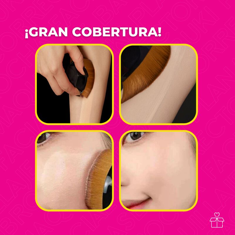 Pack de 10 Brocha Para Maquillaje De Base Broch... image number null