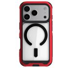 Funda Case GHOSTEK Atomic Mag para iPhone 17 PRO Aluminio Roja Transp